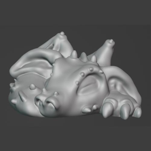 Baby sleeping dragon (version 2)