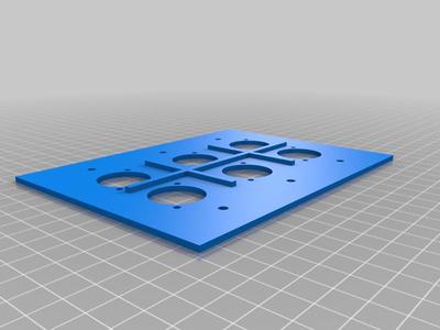 3-gang XLR wall plate