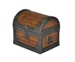 Chest with gold sign   