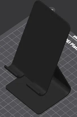 minimalist phonestand with charging hole   