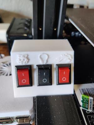 Rail Mount Triple Switch box