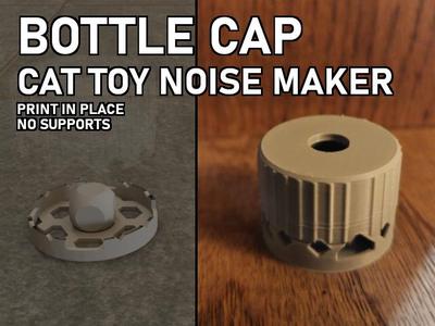Bottle Cap Cat Toy - Noise Maker