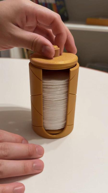 Swirl Cotton Pad Dispenser!
