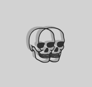 Double Skull Decoration - 2D Art