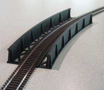 HO Scale Curved Bridge