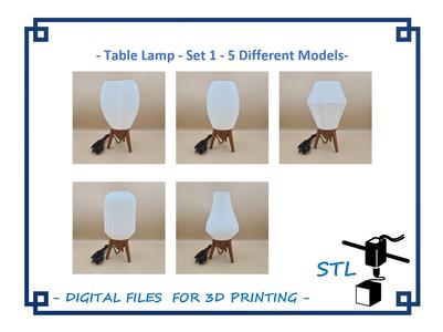 Table Lamp Set 1 - 5 Different Models