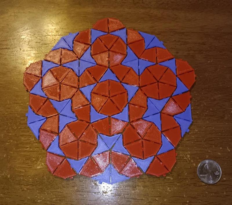 Penrose tiles with hidden tabs   