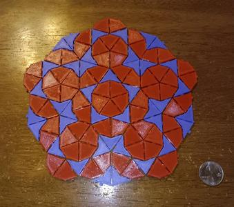 Penrose tiles with hidden tabs   