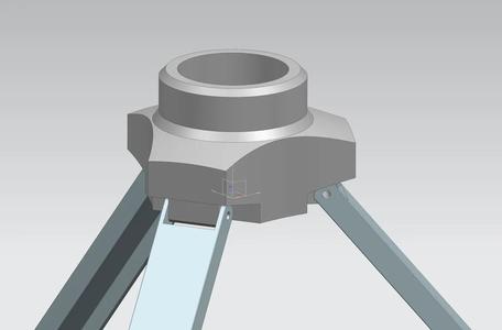 Tube slide construction laser tripod sparepart Rohrschlitten Baulaser Stativ Teleskopstange Ersatzteil   