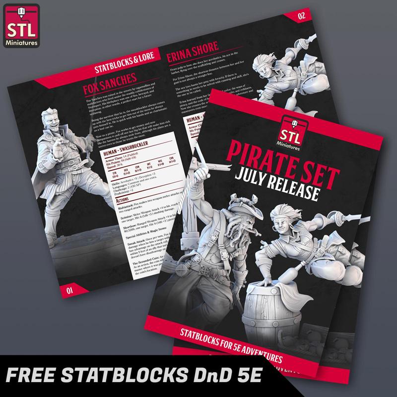 StatBlocks - Pirate Set