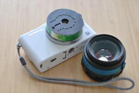 Micro 4/3 Body Cap Lens using Fujifilm Quicksnap Flash lens with Simple Helicoid