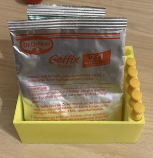 Box for baking ingredients 