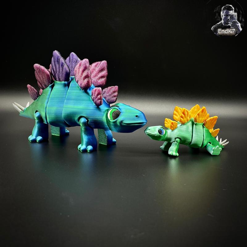 Articulated Stegosaurus - separated Parts Puzzle!