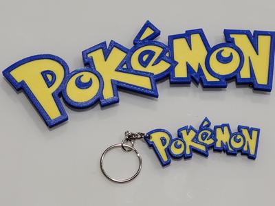 Pokemon Logo Magnet/Decal nd Keychain