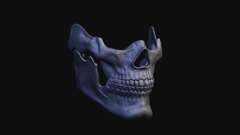 Articulated Skull Mask STL – 3D Printable Horror Face Mask for Halloween & Cosplay