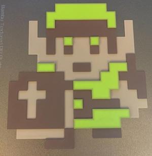 8BIT Retro Link Wall Art