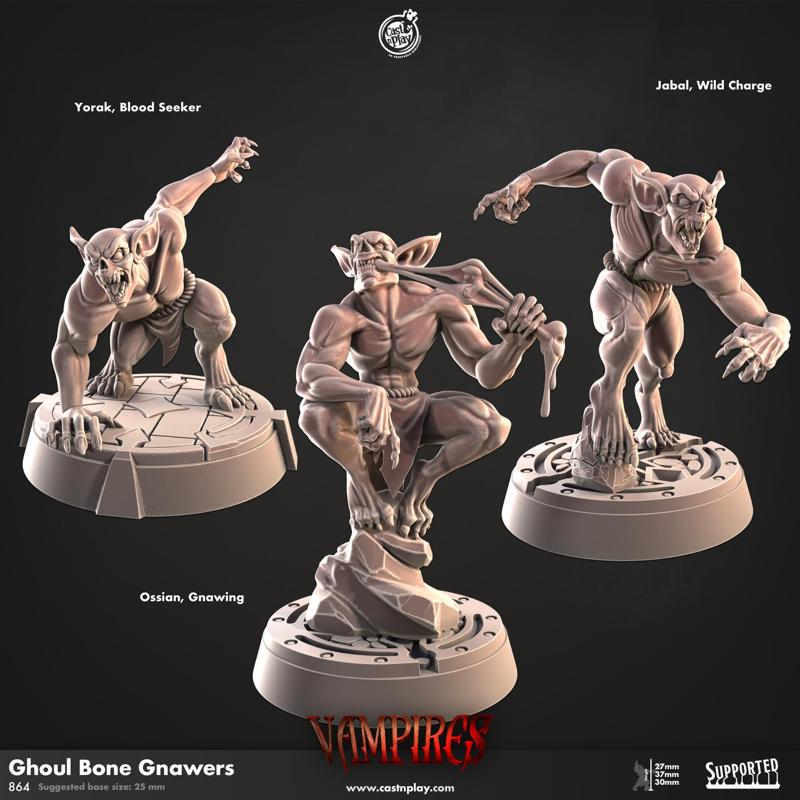 Ghoul Bone Gnawers (Pre-Supported) | Cast n Play