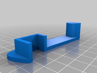 Kitchen roll holder for 16 mm shelf
