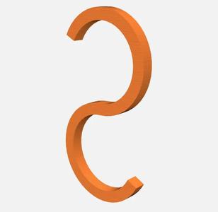 Simple hook 23.5mm (parametric)   
