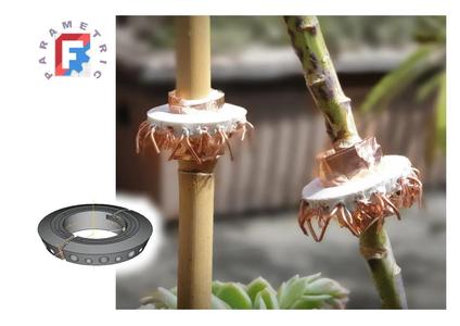 Slug Defence Collar from upcycled electrical cable   