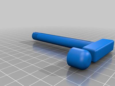 Better handle for toothpaste dispenser 