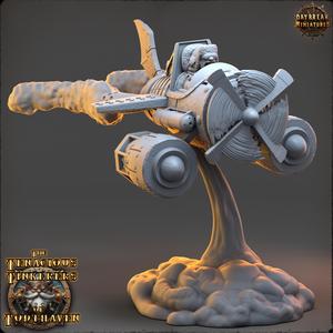Pilot Grumman Focke in Red Dragon Fighter - The Tenacious Tinkerers of Todthaven