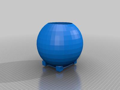 Ball Vase with Feet