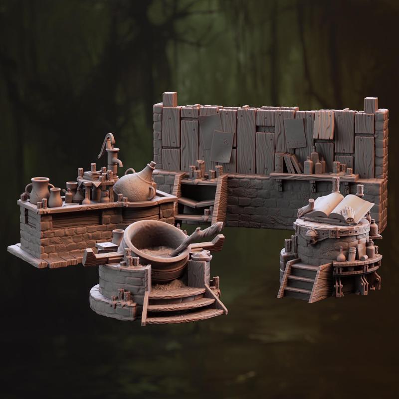 Hag's Hovel Terrain Set - Granny Nora's Hut