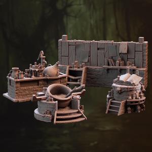 Hag's Hovel Terrain Set - Granny Nora's Hut