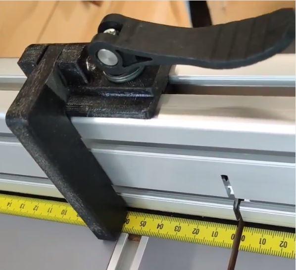 Flip fence stop for alu profile, 8mm slot (item)