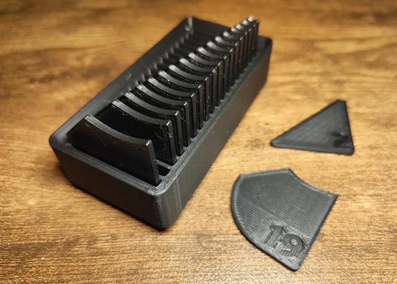 Gridfinity Radius Measuring Set (2mm - 20mm) Remix   