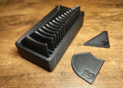 Gridfinity Radius Measuring Set (2mm - 20mm) Remix   