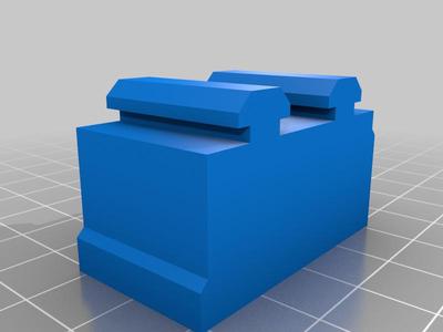 Ender 3 v2 25mm Riser Foot with room for extended replacement front box