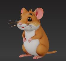 Adorable Hamster 3D Model - Pet Animal for Printing and Display