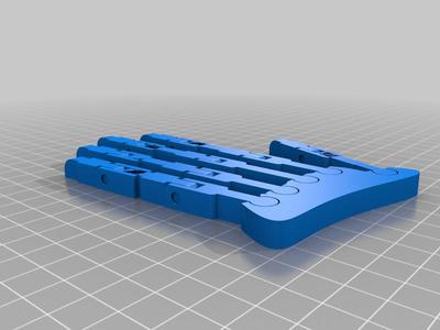 Print in place articulated hand
