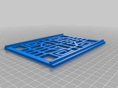 Chinese style small lattice window frame