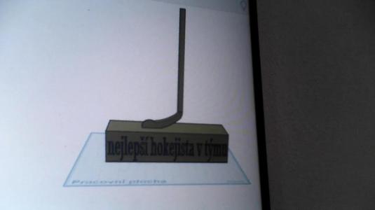 hokejka na podstavci   