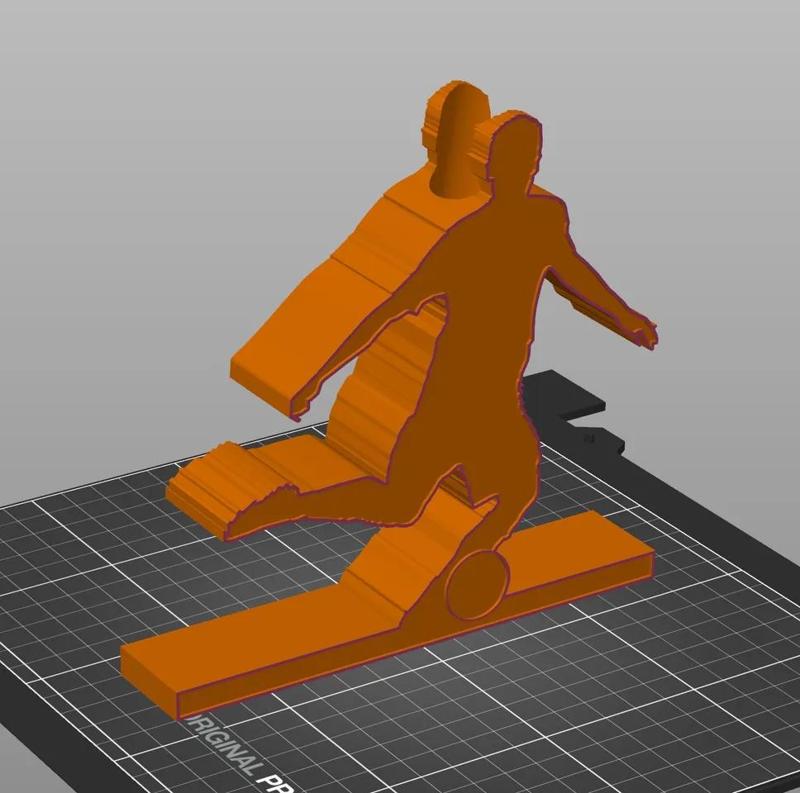 Fußballer Stiftehalter / Pen Holder – Desk Accessory für Fußballfans   