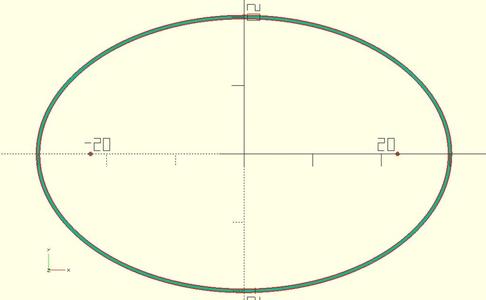 Elliptical, Parabolic, and Hyperbolic 2D Arcs in OpenSCAD easily   