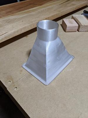 Dust hood/shroud for Ridgid shop vacuums (2.5"ish)