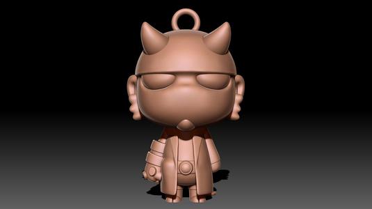 Hellboy keychain