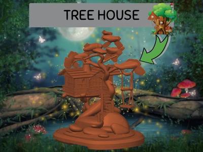 DIORAMA DE CASA EN EL ÁRBOL   