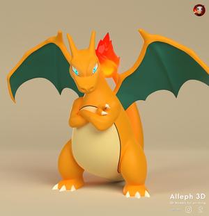 Pokemon charizard (with cuts and plugs)