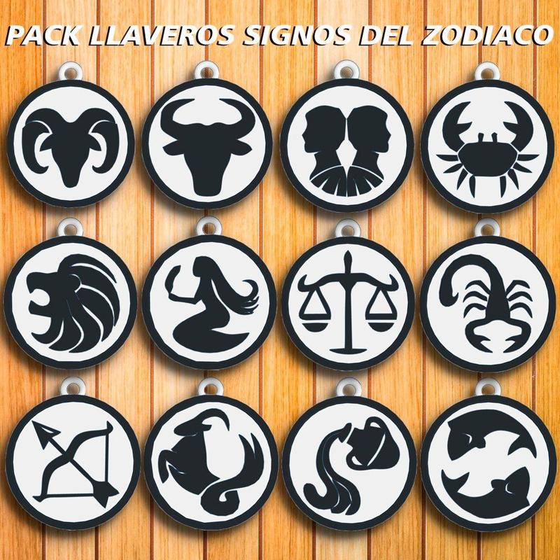 PACK LLAVEROS DE " SIGNOS DEL ZODIACO 2 " / KEY CHAIN