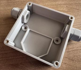 Shelly Plus 1PM Junction Box with thread inserts   