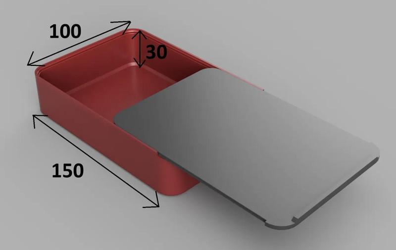 Slide box 15x10x3 cm   