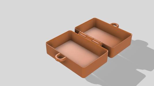 Box in two halves- lock version