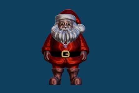 SUPPORT FREE SANTA SCULPTURE