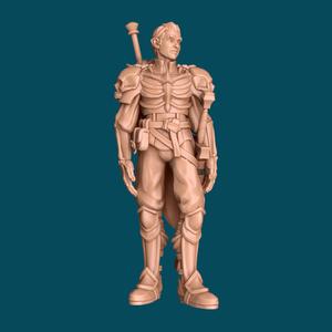 Eurshin, a dramatic half-orc