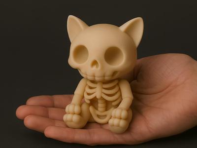 Skelly Kitten – Mini kawaii figure